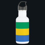 Botella De Agua Bandera de Gabón<br><div class="desc">Bandera patriótica de Gabón.</div>