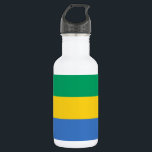 Botella De Agua Bandera de Gabón<br><div class="desc">Bandera patriótica de Gabón.</div>