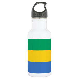 Botella De Agua Bandera de Gabón