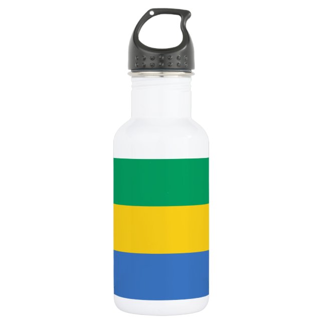 Botella De Agua Bandera de Gabón (Anverso)