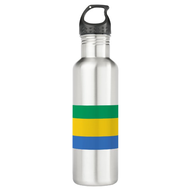 Botella De Agua Bandera de Gabón (Anverso)