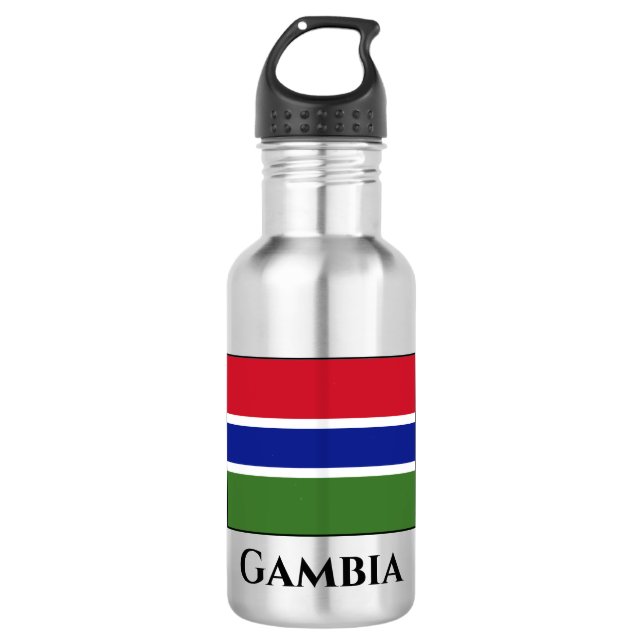 Botella De Agua Bandera de Gambia (Anverso)
