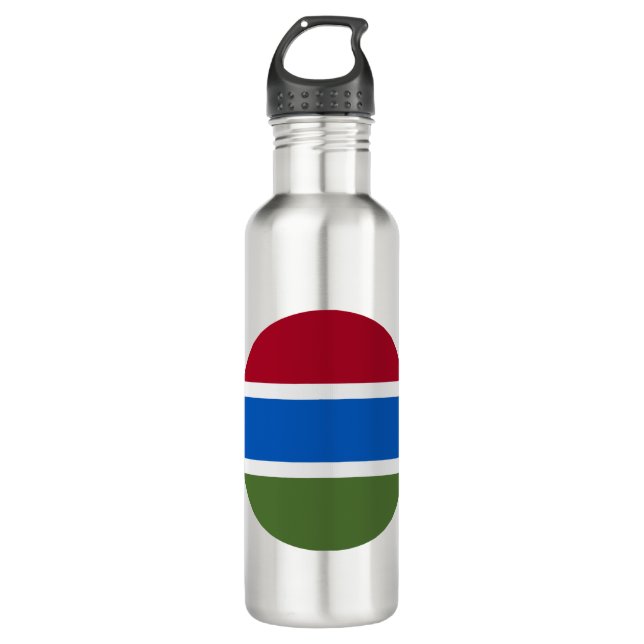Botella De Agua Bandera de Gambia (Anverso)