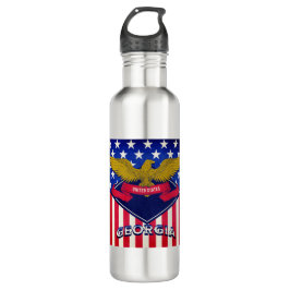 Botella De Agua Bandera de Georgia USA