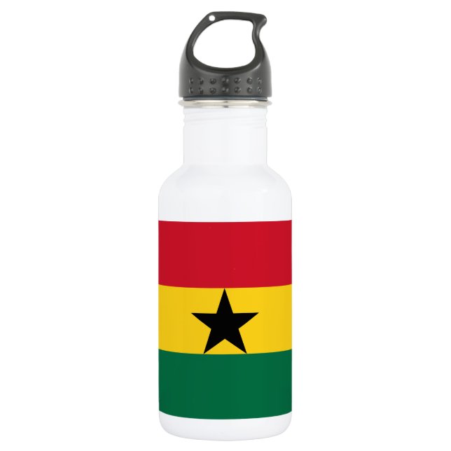 Botella De Agua Bandera de Ghana (Anverso)