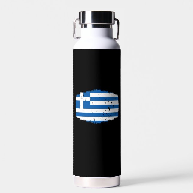 Botella De Agua Bandera de Grecia (Delantero)