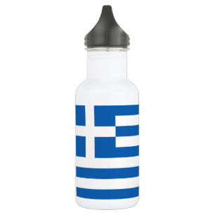 Botella De Agua Bandera de Grecia