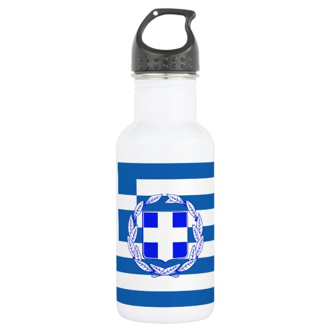 Botella De Agua Bandera de Grecia (Anverso)