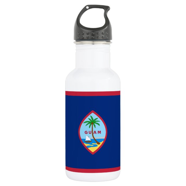 Botella De Agua Bandera de Guam (Anverso)