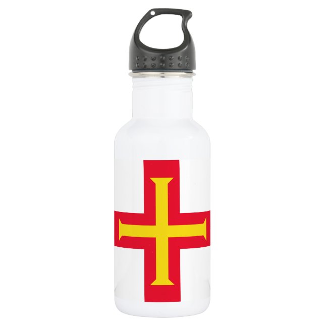 Botella De Agua Bandera de Guernsey (Anverso)