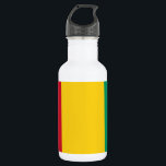 Botella De Agua Bandera de Guinea<br><div class="desc">Bandera patriótica de Guinea.</div>