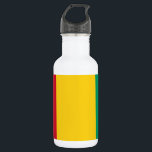 Botella De Agua Bandera de Guinea<br><div class="desc">Bandera patriótica de Guinea.</div>