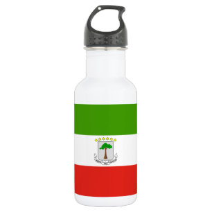 Botella De Agua Bandera de Guinea Ecuatorial