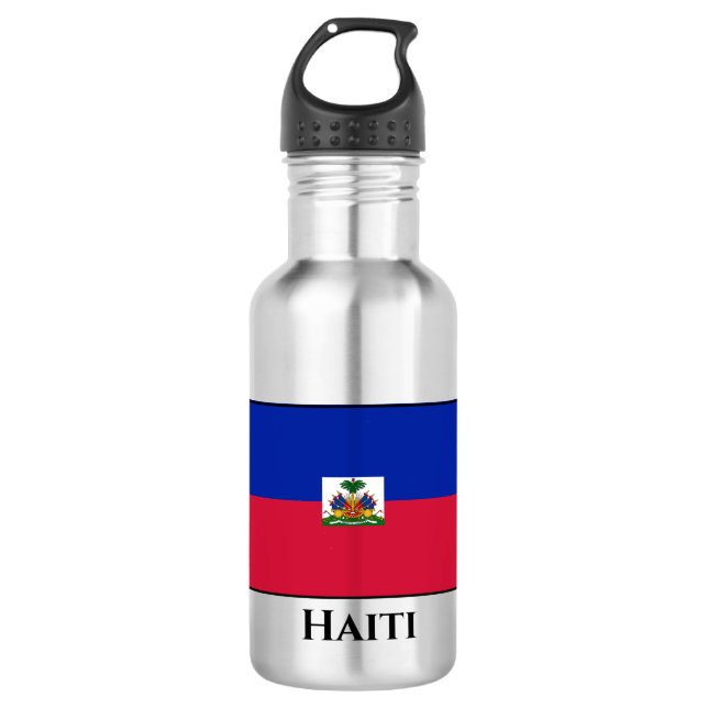 Botella De Agua Bandera de Haití (haitiana) (Anverso)