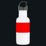 Botella De Agua Bandera de Indonesia<br><div class="desc">Bandera patriótica de Indonesia.</div>