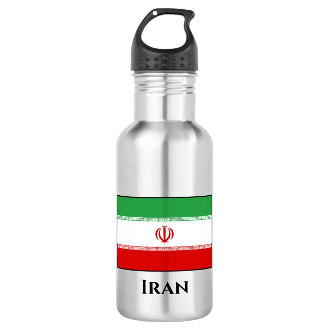 Botella De Agua Bandera de Irán (iraní) (Anverso)