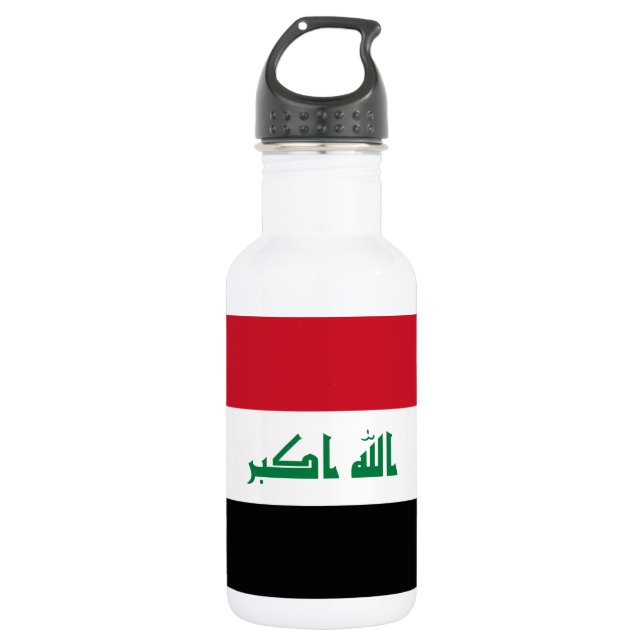 Botella De Agua Bandera de Iraq (Anverso)