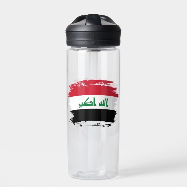 Botella De Agua Bandera de Iraq (Delante)