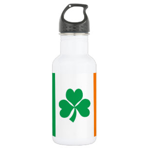 Botella De Agua Bandera de Irlanda Shamrock