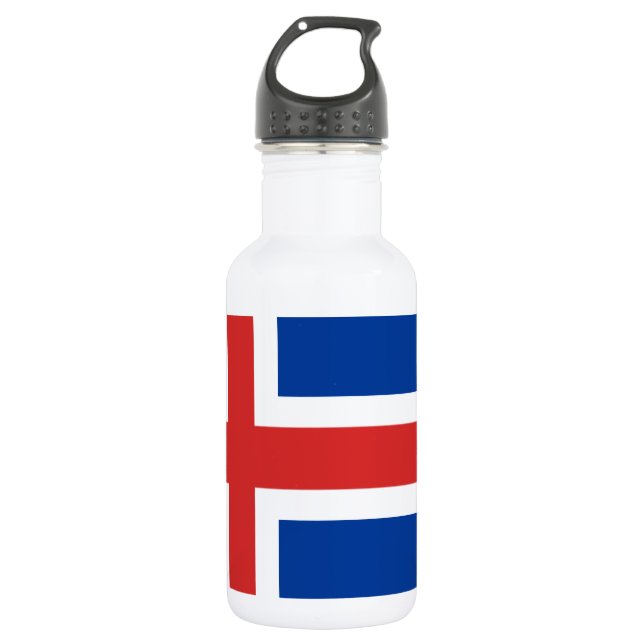 Botella De Agua Bandera de Islandia (Anverso)