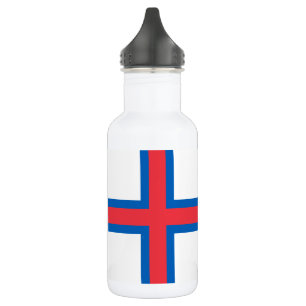 Botella De Agua Bandera de Islas Feroe