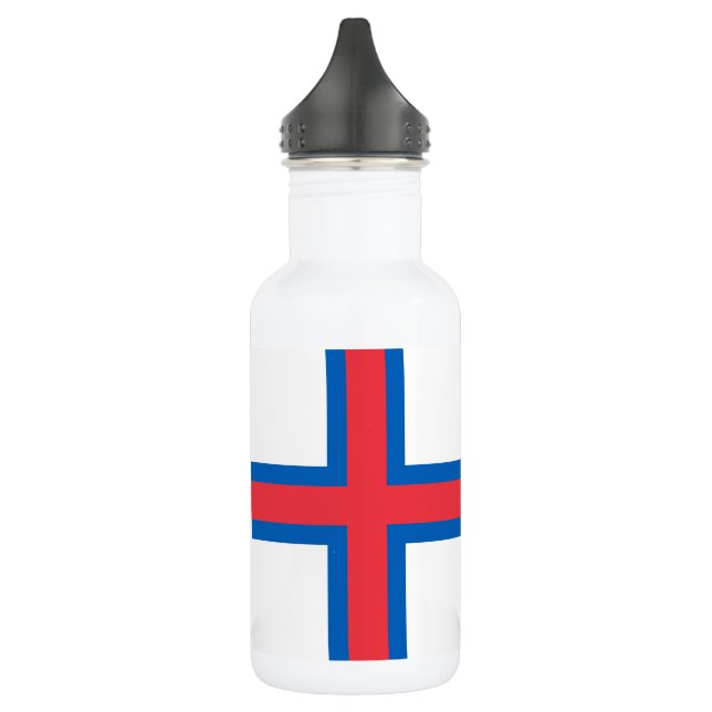 Botella De Agua Bandera de Islas Feroe (Izquierda)