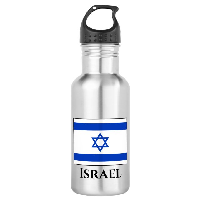 Botella De Agua Bandera de Israel (Anverso)