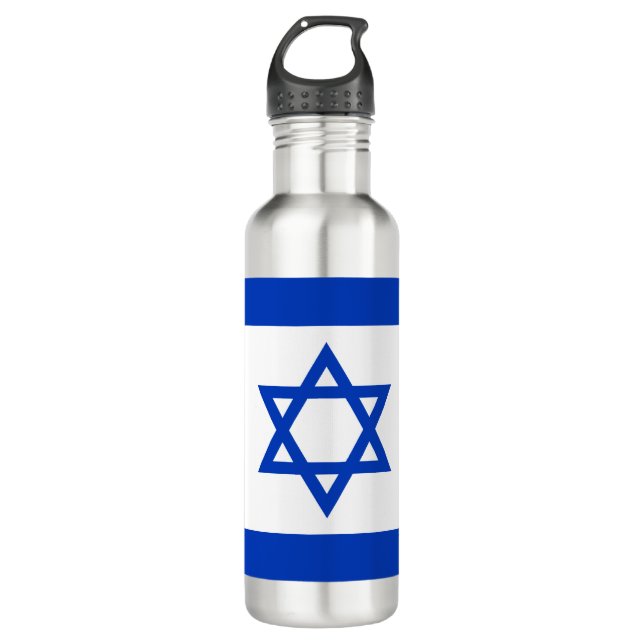 Botella De Agua Bandera de Israel (Anverso)