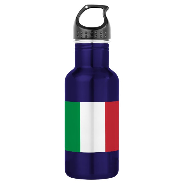 Botella De Agua Bandera de Italia (Anverso)