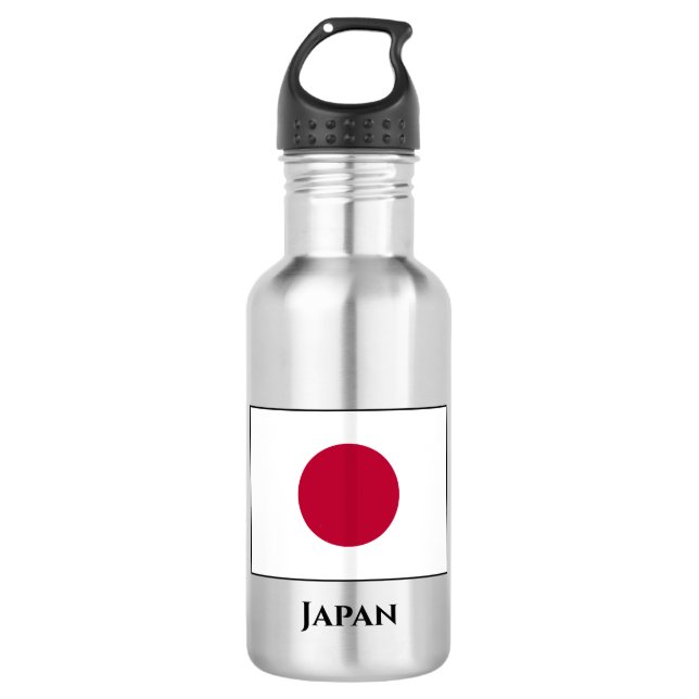 Botella De Agua Bandera de Japón (japonesa) (Anverso)