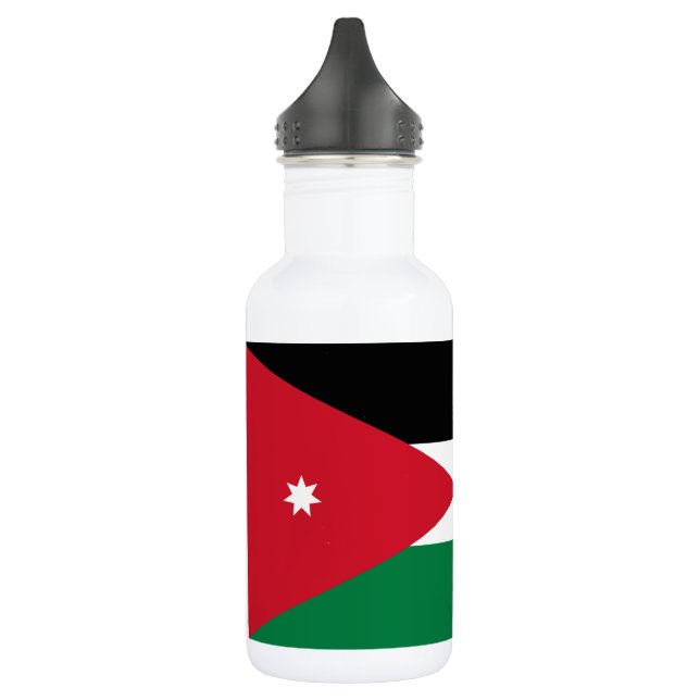 Botella De Agua Bandera de Jordania (Izquierda)
