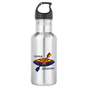 Botella De Agua Bandera de Kayak Arizona