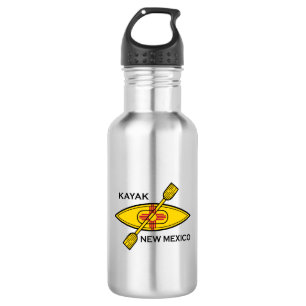 Botella De Agua Bandera de Kayak Nuevo México