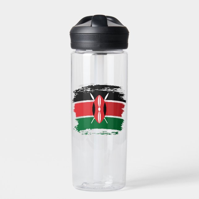 Botella De Agua Bandera de Kenia (Delante)