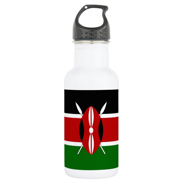 Botella De Agua Bandera de Kenia (Anverso)