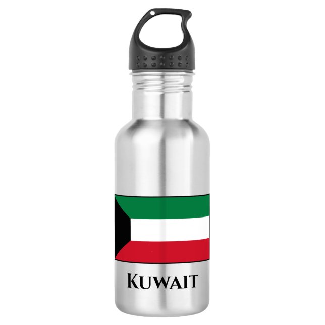 Botella De Agua Bandera de Kuwait (Anverso)