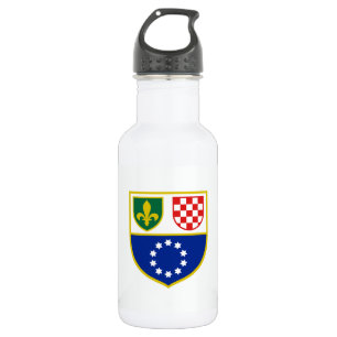 Botella De Agua Bandera de la Federación de Bosnia-Herzegovina