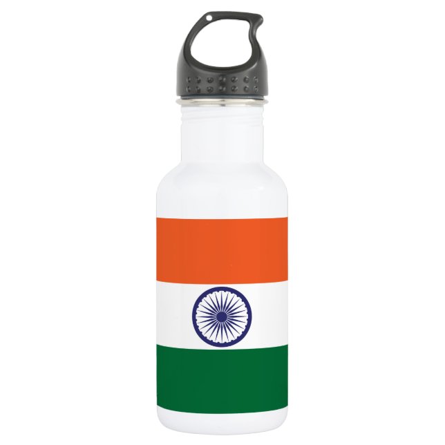 Botella De Agua Bandera de la India (Anverso)