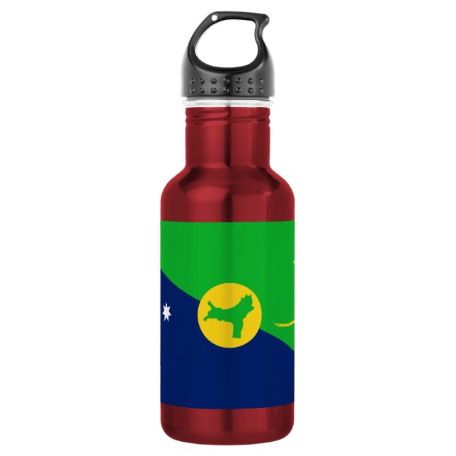 Botella De Agua Bandera de la isla de los navidades (Anverso)