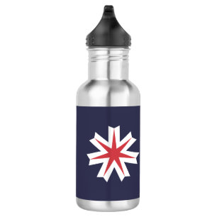 Botella De Agua Bandera de la prefectura de Hokkaido, Japón