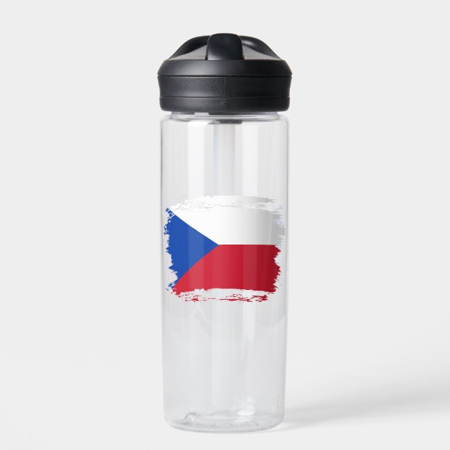 Botella De Agua Bandera de la República Checa (Delante)