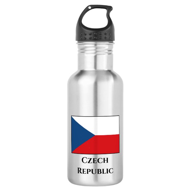 Botella De Agua Bandera de la República Checa (Anverso)