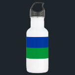 Botella De Agua Bandera de la República Komi<br><div class="desc">Bandera patriótica de la República de Komi</div>