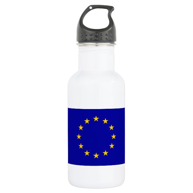 Botella De Agua Bandera de la Unión Europea (Anverso)