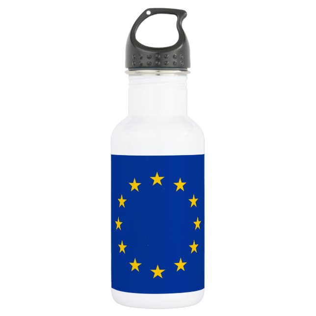 Botella De Agua Bandera de la Unión Europea (Anverso)