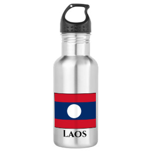Botella De Agua Bandera de Laos