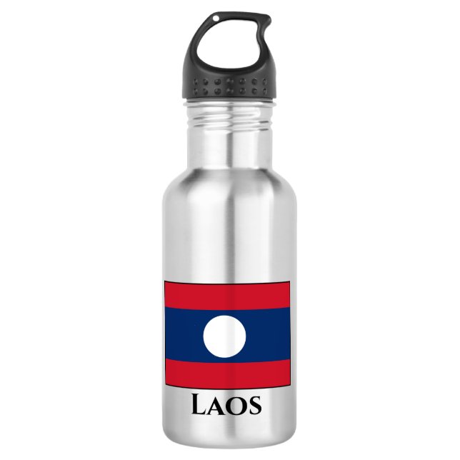 Botella De Agua Bandera de Laos (Anverso)