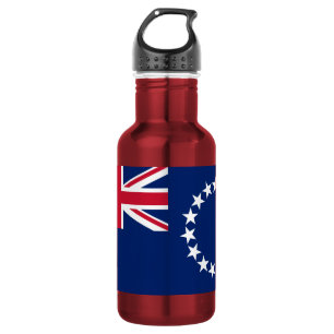 Botella De Agua Bandera de las Islas Cook