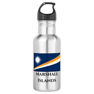 Botella De Agua Bandera de las Islas Marshall