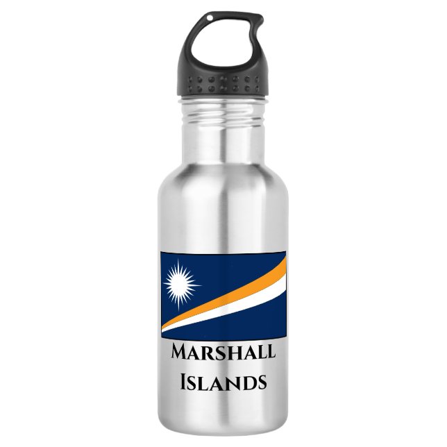 Botella De Agua Bandera de las Islas Marshall (Anverso)